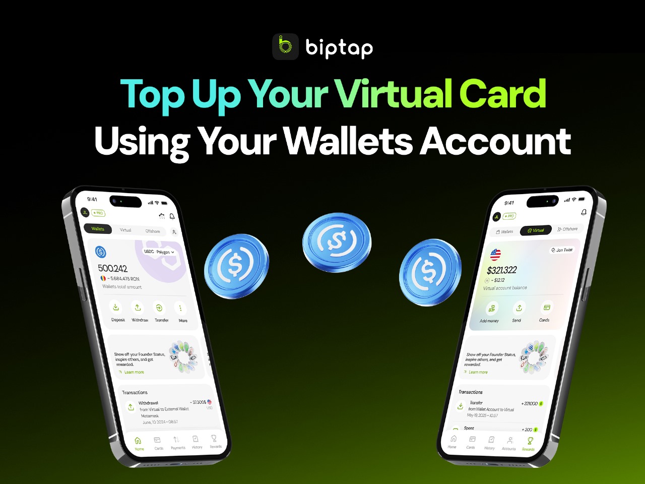 Top Up Your Virtual Card Using Your Wallets Account