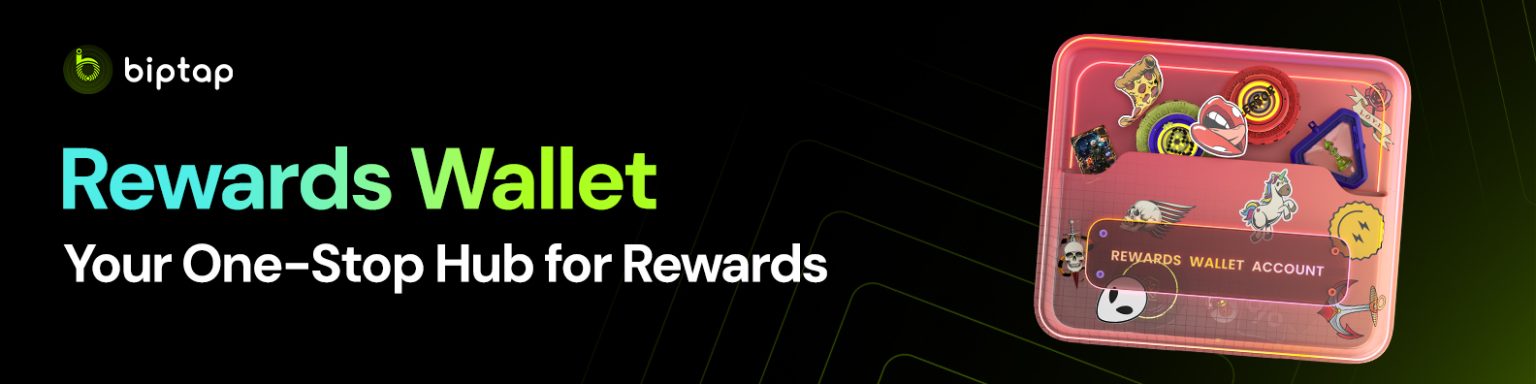 Rewards Wallet banner featuring the text 'Rewards Wallet Your one-stop hub for rewards'